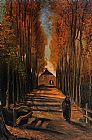 Vincent van Gogh Avenue of Poplars in Autumn painting